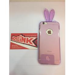 iPhone6 兔子耳朵塑料套 紫色