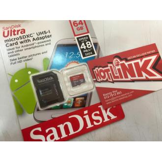 存储卡Mirco64GB Class10 48Mb/s
